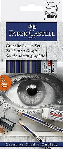 Set 6 creion grafit div tarii galdfaber+radiera fc114000 [1]