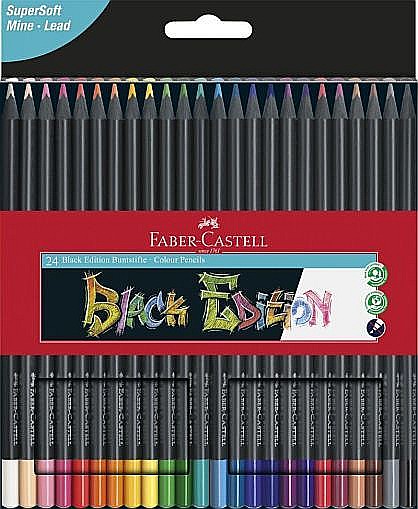Creioane Colorate, 24 Culori, Ediție Black, FC116424 [1]