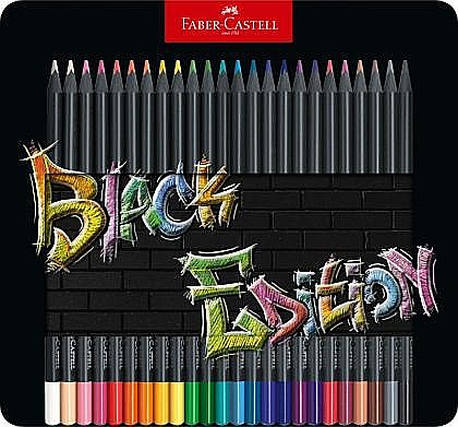 Creioane Colorate, 24 Culori, Ediție Black, FC116425 [1]