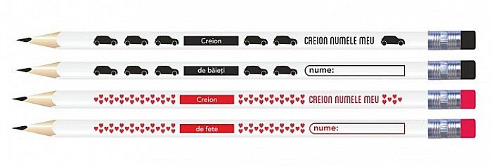 Creion negru cu radiera numele meu daco cg104 [1]