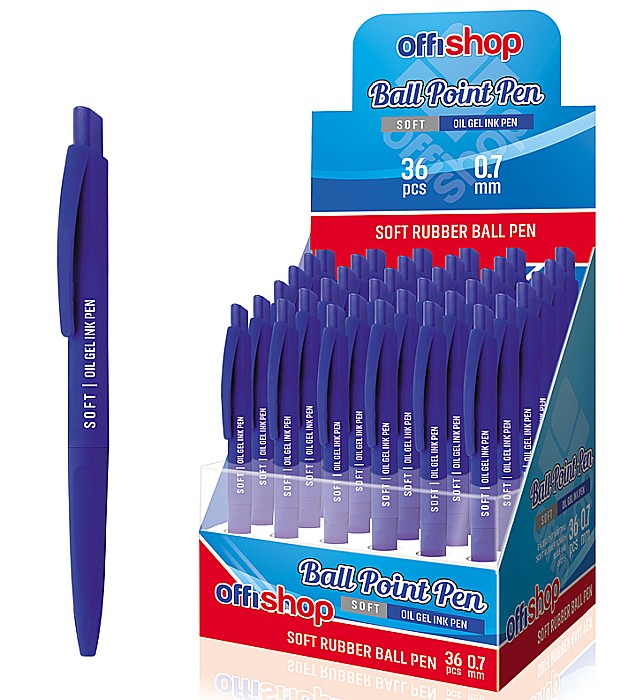 Pix gel cu mecanism soft 0.7 mm albastru Offishop [1]