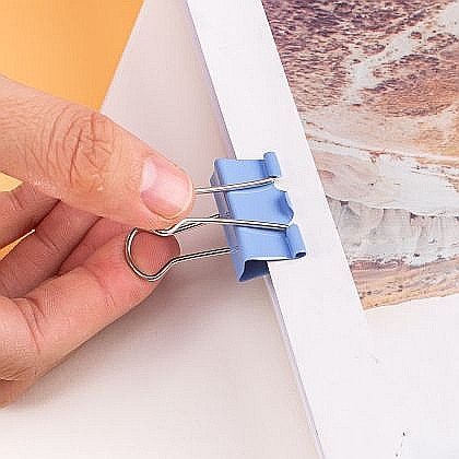 Clips hartie 25mm color 48buc/cut plastic deli dle8554a [1]