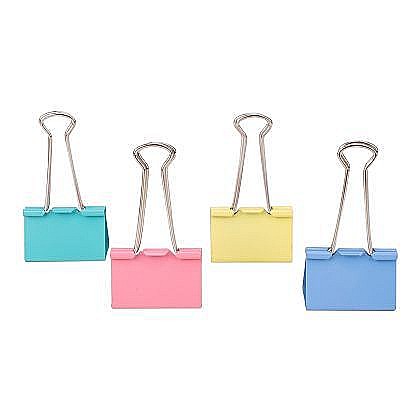Clips hartie 15mm color 60buc/cut plastic deli dle8556a [1]