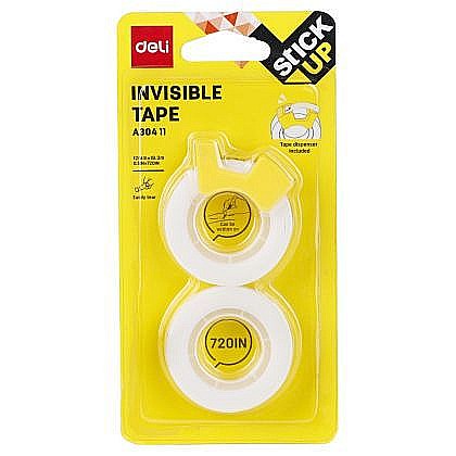 Dispenser banda adeziva 2x12mm 18.3m deli dlea30411 [1]