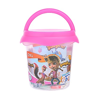 Plastilina soft galetusa 12 culori 160gr deli dled75346 [1]