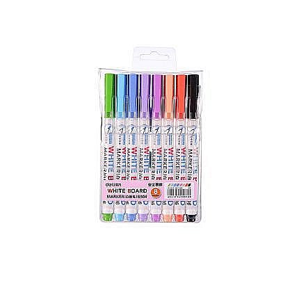 Marker whiteboard slim set 8 bic deli dles504 [1]