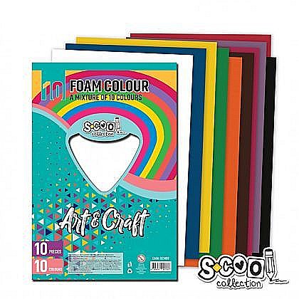Hartie buretata 10 culori /set 20x30 cm S-Cool [1]