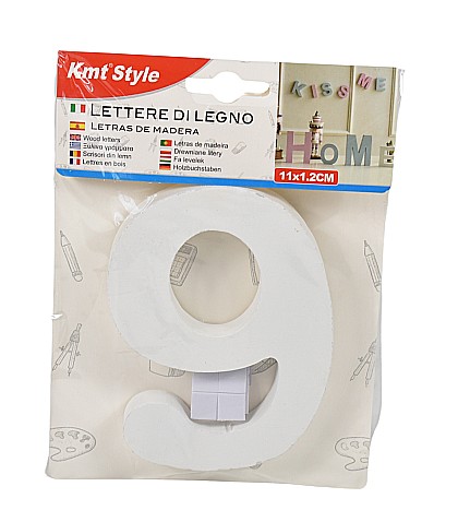 Cifra 9 din lemn 98*11*1.2cm 6217536 [1]