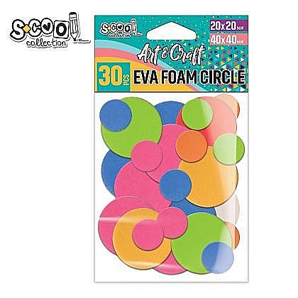 Accesorii craft-cercuri spuma eva 30buc/set sc1969 [1]