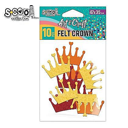 Accesorii craft-coronite fetru 47x35mm 10buc/set sc1981 [1]