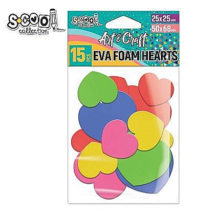 Accesorii craft-inimioare spuma eva 15buc/set sc1970 [1]