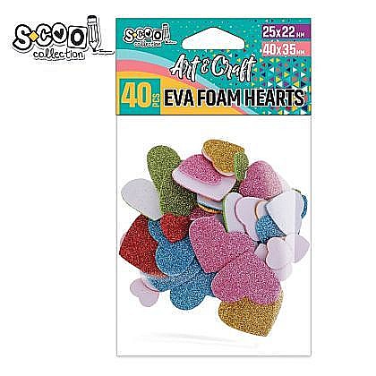 Accesorii craft-inimioare spuma eva 40buc/set sc1974 [1]