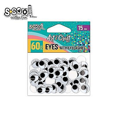 Accesorii craft-ochisori cu gene 15mm 60buc/set sc2027 [1]