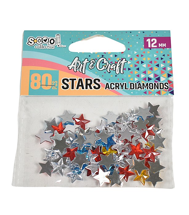 Accesorii craft-stelute acril 12mm 80buc/set sc1963 [1]