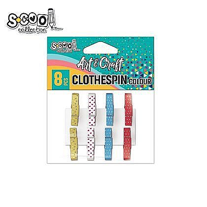 Accesorii craft-carlige lemn color 8buc/set sc1940 [1]