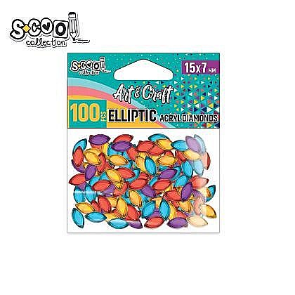 Accesorii craft-diamante acril 15x7mm 100buc/set sc1965 [1]