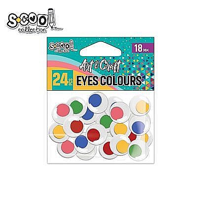 Accesorii craft-ochisori color 18mm 24buc/set sc2025 [1]