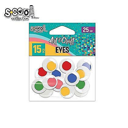 Accesorii craft-ochisori color 25mm 15buc/set sc2026 [1]