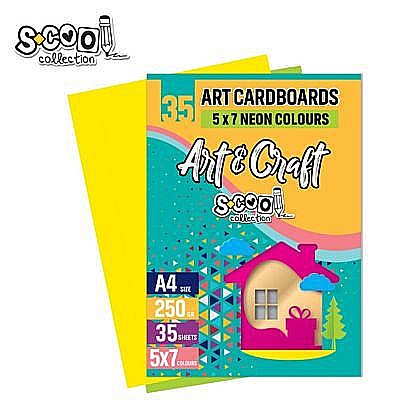 Carton color a4, 250g, 35 coli, 7 culori neon/set sc1807 [1]