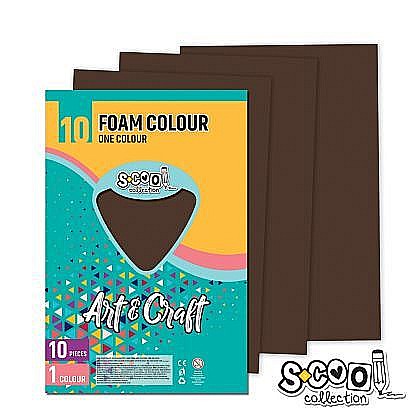 Hartie buretata maro inchis 20x30 cm S-Cool 1 coala [1]