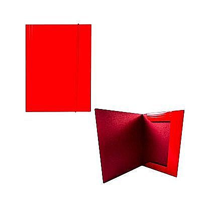 Mapa f4 cu elastic, carton 600 g/mp, rosie of367 [1]