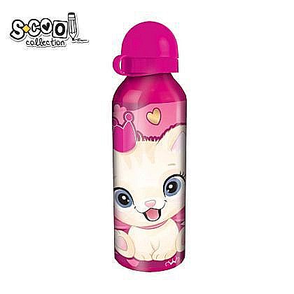 Sticla apa 500ml aluminiu cute kitty 6.3x21cm sc2258 [1]