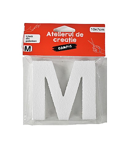 Accesorii craft- litera m polistiren [1]
