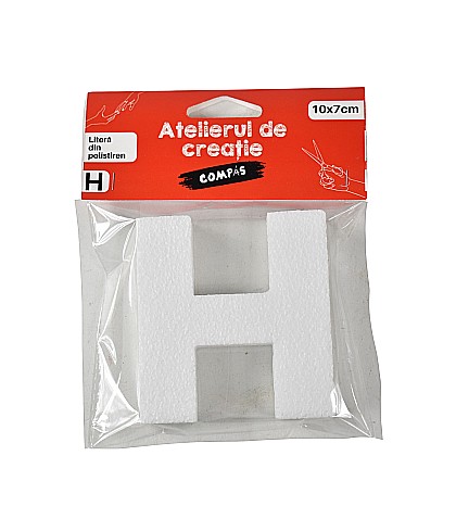 Accesorii craft- litera h polistiren [1]