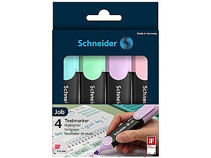 Textmarker schneider job pastel 4/set [1]
