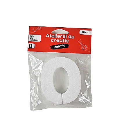 Accesorii craft- cifra 0 polistiren [1]