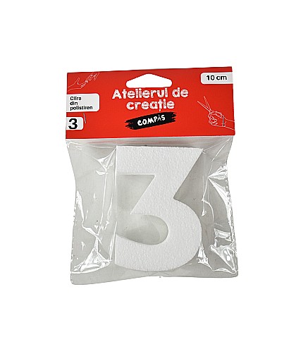 Accesorii craft- cifra 3 polistiren [1]