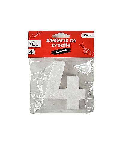 Accesorii craft- cifra 4 polistiren [1]