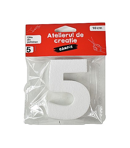 Accesorii craft- cifra 5 polistiren [1]