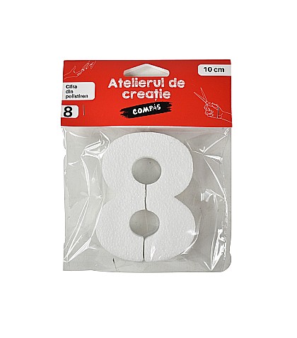 Accesorii craft- cifra 8 polistiren [1]
