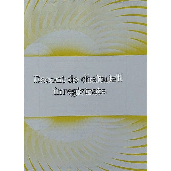 Decont cheltuieli inregistrate [1]