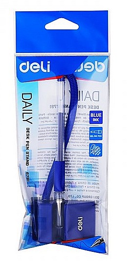 Pix cu suport adeziv si snur 0.5mm albastru deli dle6791b [1]