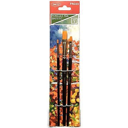 Pensule set 3 par sintetic drept daco pn223 [1]