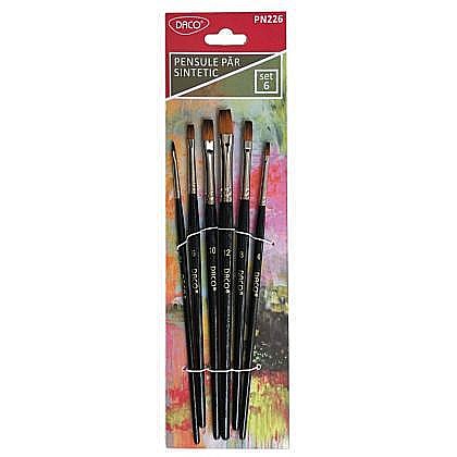 Pensule set 6 par sintetic drept daco pn226 [1]