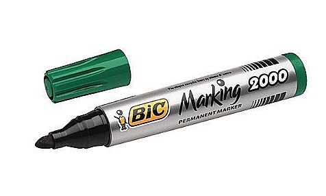 Marker permanent verde varf rotund 2000 bic bc820912 [1]