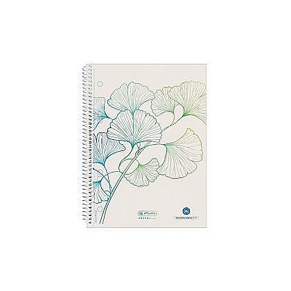 Caiet a5 70f spirala patrat motiv ginkgo greenline 50033508 [1]