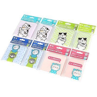 Notite adezive colorate, So many cats, 76 x 76mm, 100 file/set M&G [1]