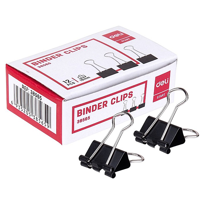 Clips hartie 19mm 12 buc/cut. Carton deli dle38565 [1]