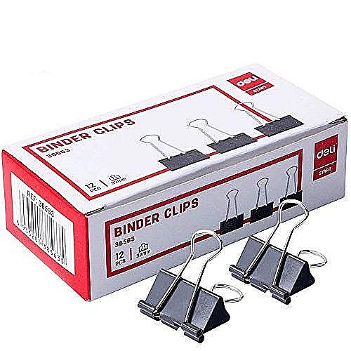 Clips hartie 32mm 12 buc/cut. Carton deli dle38563 [1]
