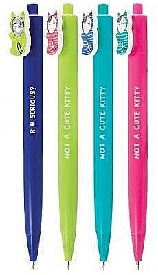 Pix retractabil 0.7 mm albastru So many cats M&G [1]