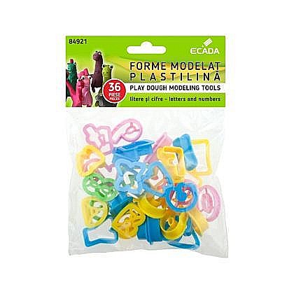 Forme modelat plastilina 36 litere si cifre ecada [1]