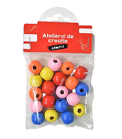 Accesorii craft - bilute lemn color 20/set [1]