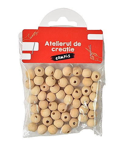 Accesorii craft - bilute lemn natur 50/set [1]