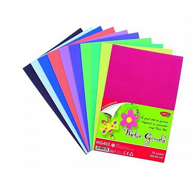 Hartie gumata 44 hg402 20x30cm 10coli 10cul daco [1]