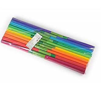 Hartie creponata 200x50cm curcubeu 10/set k9755-38 [1]