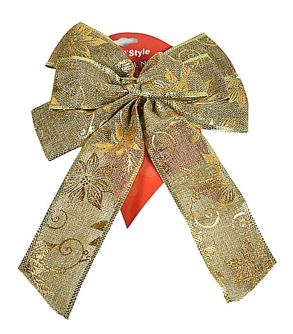 Fundita decorativa craciun aurie 22x29cm 6927016 [1]